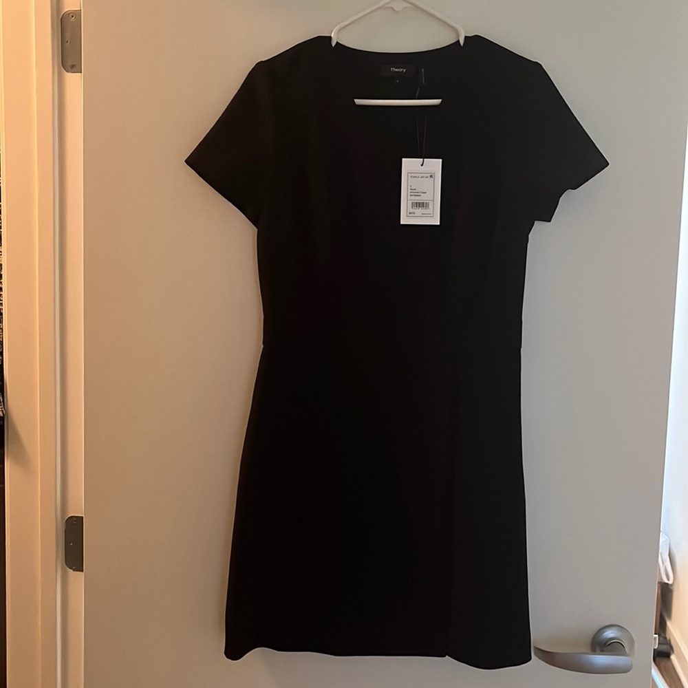 Theory staple black jacket dress